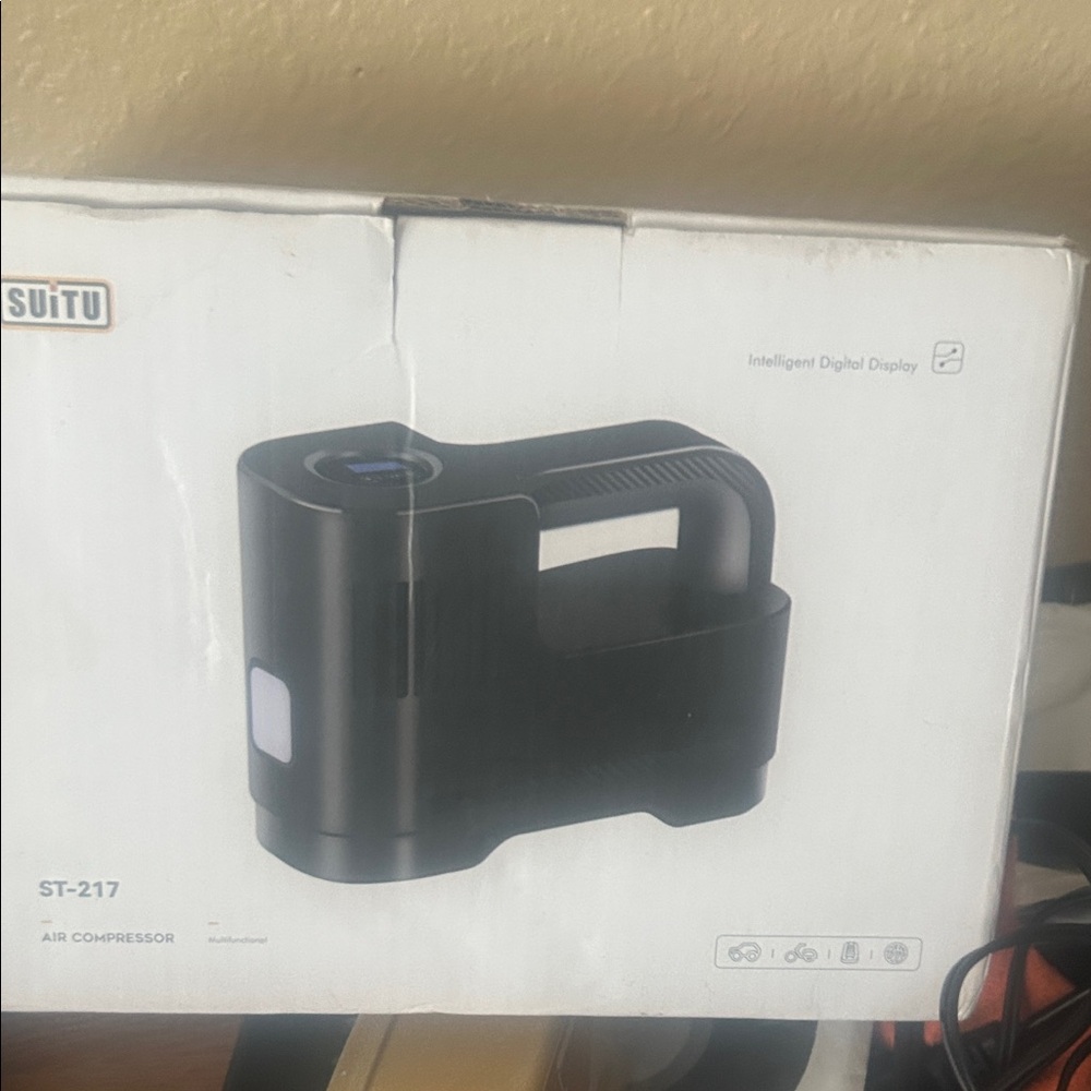 Black Air Compressor with Digital Display